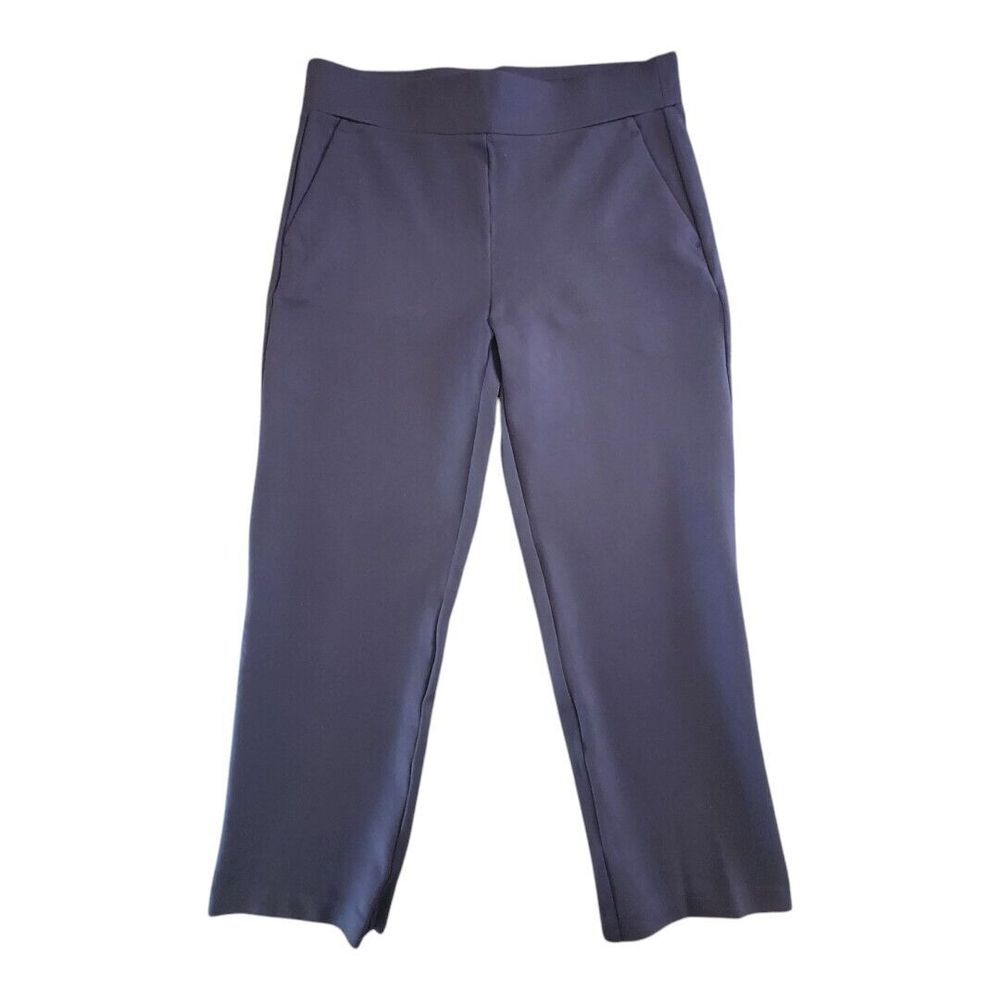 LOFT Dress Pants Adult Medium Petietes Navy Blue Stretch Womens Pockets Business
